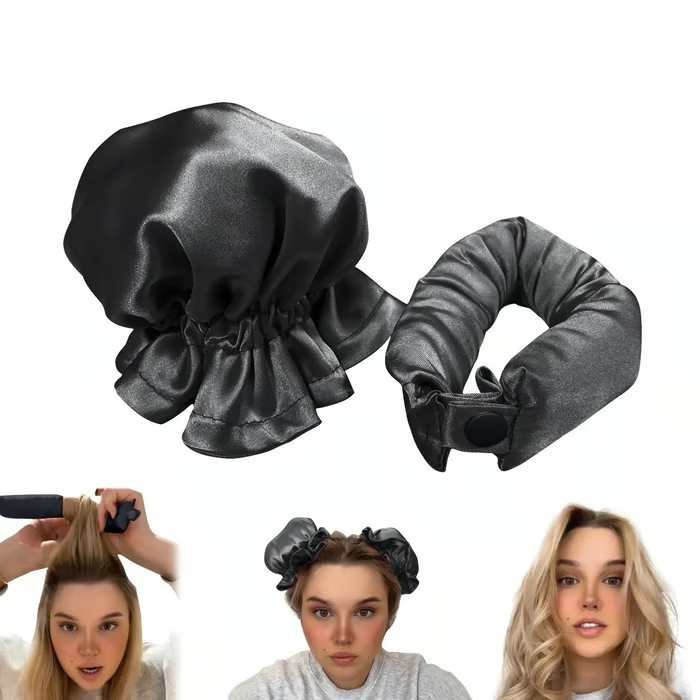 ⚡ 50K+ Sold 🔥 Selling Fast – Satin Heatless Curling Set