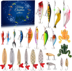 🎄🐟2026 Fishing Advent Calendar - 24 Days of Premium Lures Gift Box