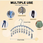 ⚡50K+ Sold 🔥 Selling Fast – 🐾Curved Design Hanger with 10 Clips