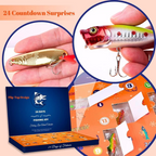 🎄🐟2026 Fishing Advent Calendar - 24 Days of Premium Lures Gift Box