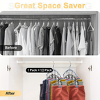 ⚡50K+ Sold 🔥 Selling Fast – 🐾Curved Design Hanger with 10 Clips