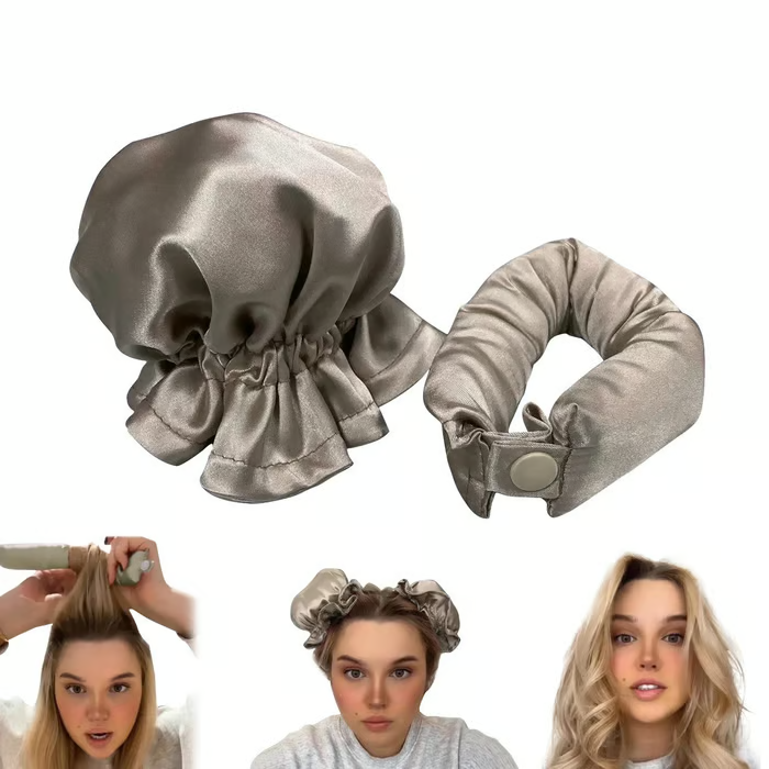 ⚡ 50K+ Sold 🔥 Selling Fast – Satin Heatless Curling Set