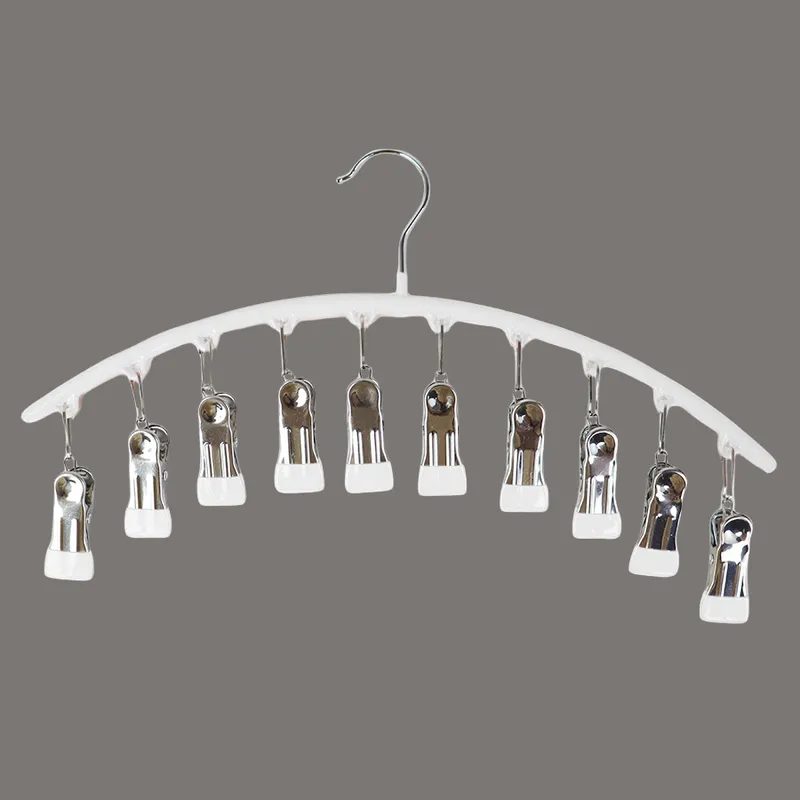 ⚡50K+ Sold 🔥 Selling Fast – 🐾Curved Design Hanger with 10 Clips